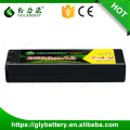 Bloco duro 2500mah da bateria do carro Lipo de Rc do caso 45c 7.4v 2s2p